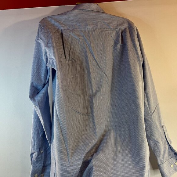 Pronto Uomo Men's Blue Scales Dress Shirt - Size 16.5 36-37 Tall - Picture 6 of 6